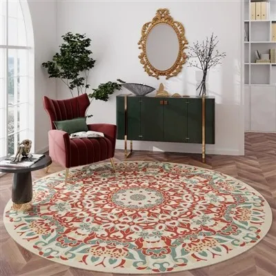 سجاد غرفة المعيشة مستديرة